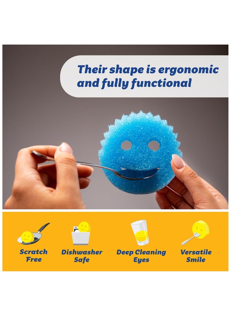 Chocisong Special Sponge for Washing Dishes and Kitchen, Cleaning Various Surfaces (4 Pieces ) - Image 3