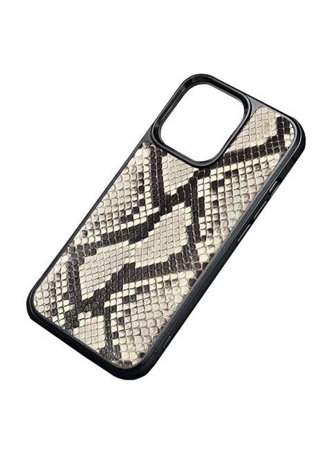 Deluxe python skin back phone case for apple iPhone 15 promax case shockproof and anti-scratch case [Magnetic Wireless Charging]