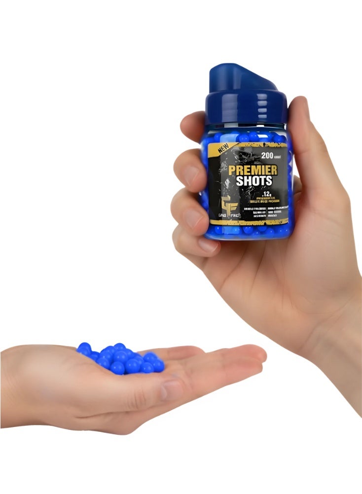 Premier Shots Airsoft BBs Bullets – 200 Count, 0.12g Blue Pellets for Reliable Performance & Easy Loading - Image 2