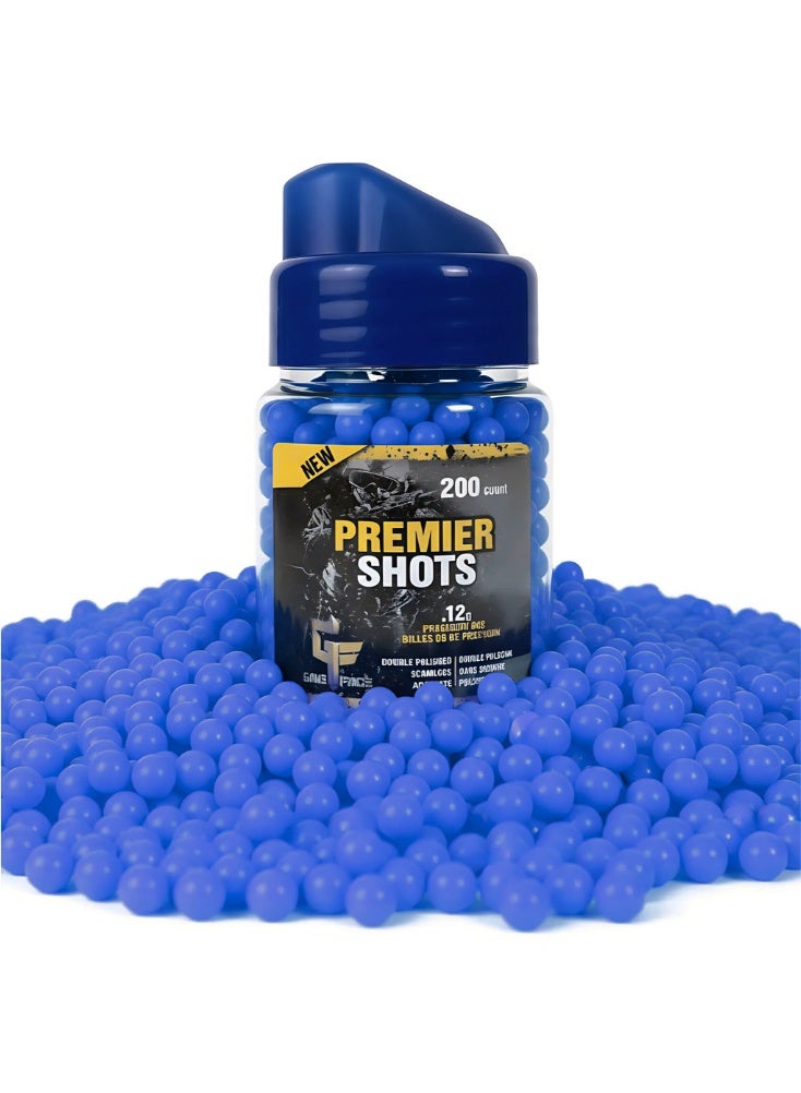 Premier Shots Airsoft BBs Bullets – 200 Count, 0.12g Blue Pellets for Reliable Performance & Easy Loading - Image 4