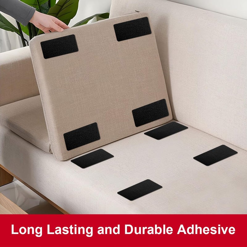 ZESION 2x4 inch Hook and Loop Strips with Adhesive, Nylon Heavy Duty Hook and Loop Tape, Excellent Grip, Non-Adhesive, Interlocking Tape,for Sewing, Crafting,DIY,Wall Adhesive Strips - 15 Sets - Image 4