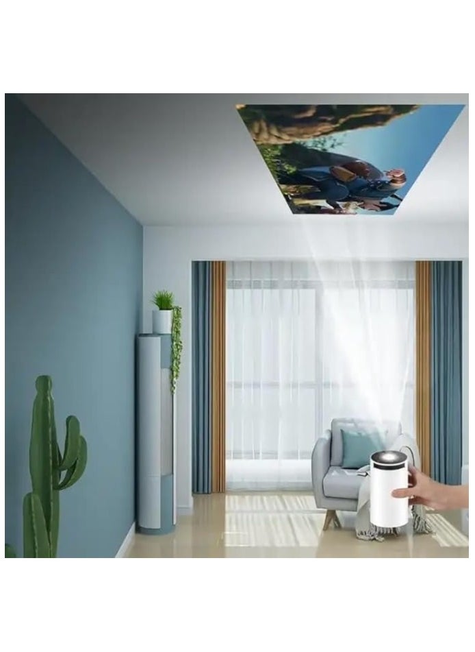 Saudi Deals - Immersive 4K Smart Portable Projector with Built-In Speakers, Screen Mirroring, and Advanced Connectivity Features for HD Home Cinema Experience - Image 1