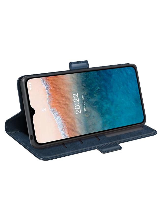 اس-توب جراب لهاتف Nokia C21 Plus، جراب هاتف جلدي أفقي قابل للطي مع مشبك مغناطيسي مزدوج الجوانب - Image 5