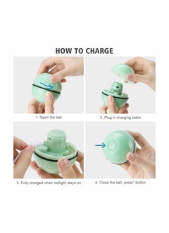Generic 360° Interactive LED Cat Toy Ball - Self-Rotating with Timer to Stimulate Hunting Instincts  - Image 5