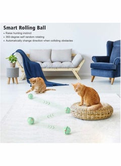 Generic 360° Interactive LED Cat Toy Ball - Self-Rotating with Timer to Stimulate Hunting Instincts  - Image 3