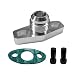 MUQIDA AN10 Turbo Oil Return Drain Flange Adapter Aluminum Turbo 10AN Male Flange wGasket Bolts Leak Proof Turbo Oil Feed Line Adapter for T3 T4 GT28 GT30 GT35 T25 Turbocharger - Image 2