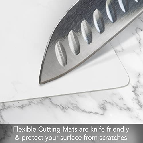Counterart Cut N' Funnel Large Food Service Grade Heavy Gauge Flexible Plastic Cutting Board Mat 1 Pack Made in the USA BPA Free Dishwasher Safe - Image 4