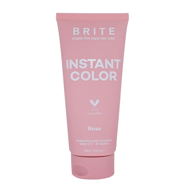 Brite Rose SemiPermanent Hair Color  Vegan  CrueltyFree Hydrating Hair Dye Lasts Up to 30 Washes 100ml