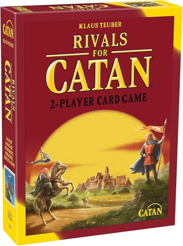 CATAN Rivals for CATAN Card Game Build Trade and Conquer Strategy Game Family Fun for Kids and Adults Ages 10 2 Players 4560 Minute Playtime - Image 1