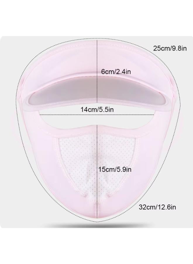 Women Face Cover Mask with Hat Brim for Riding Traveling Outdoor Sports  - Image 2