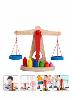 Excefore Balance Scale for Kids, Balance Toy Scale Weights and Measures