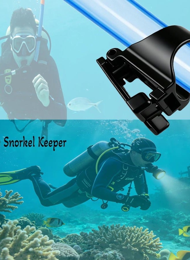 Zelerdo 4 Pack Black Plastic Snorkel Clip Replacement for Snorkeling and Scuba Diving - Image 5