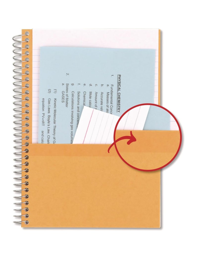 Five Star Five Star Wirebound Notebook, 2-Subject, Medium/College Rule, 80 Sheets 19x13.9 cm (7.5x5.5") Assorted Cover Color  - Image 4