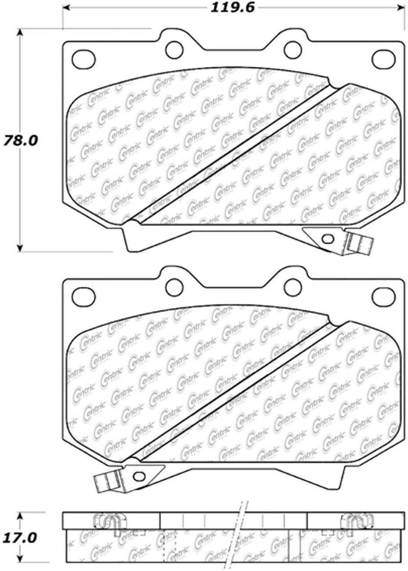 StopTech 103.08120 Ceramic Brake Pad Set - Image 2