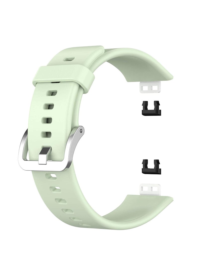 Bands Compatible with Huawei Watch FIT Soft Flexible and Waterproof Classic Accessory Replacement Strap Wristbands for Huawei Watch FIT Smartwatch Women Men (Green) - Image 4