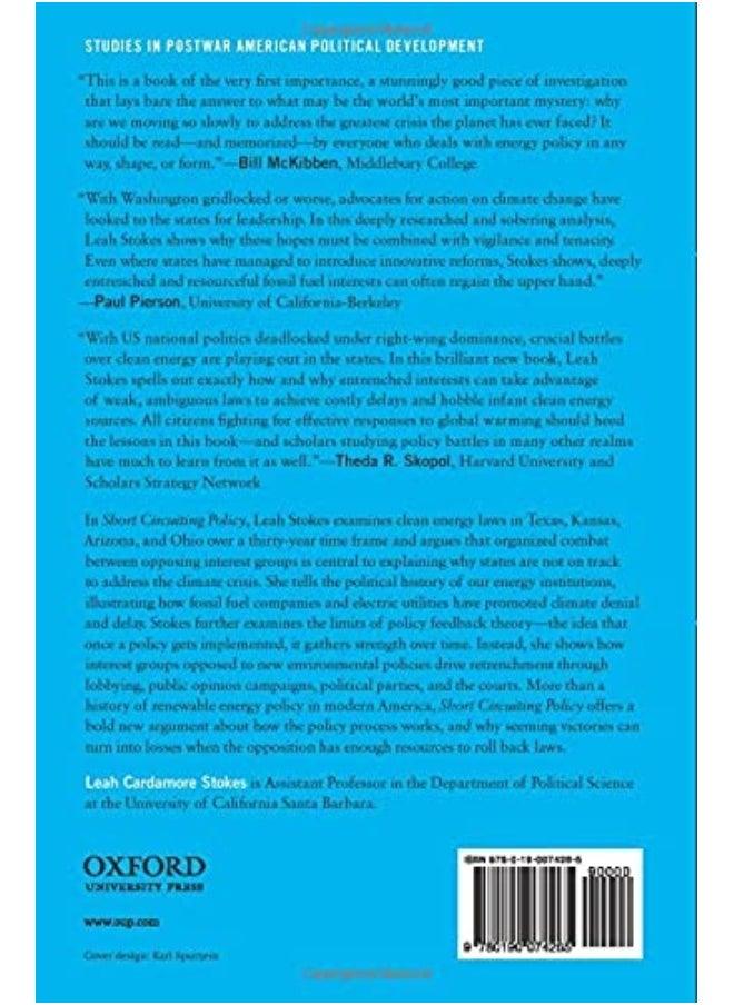 Short Circuiting Policy: Interest Groups and the Battle Over Clean Energy and Climate Policy in the American States