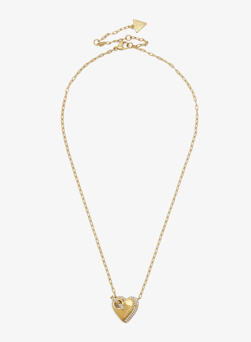 جس قلادة بسلسلة على شكل قلب بحرف - Image 1