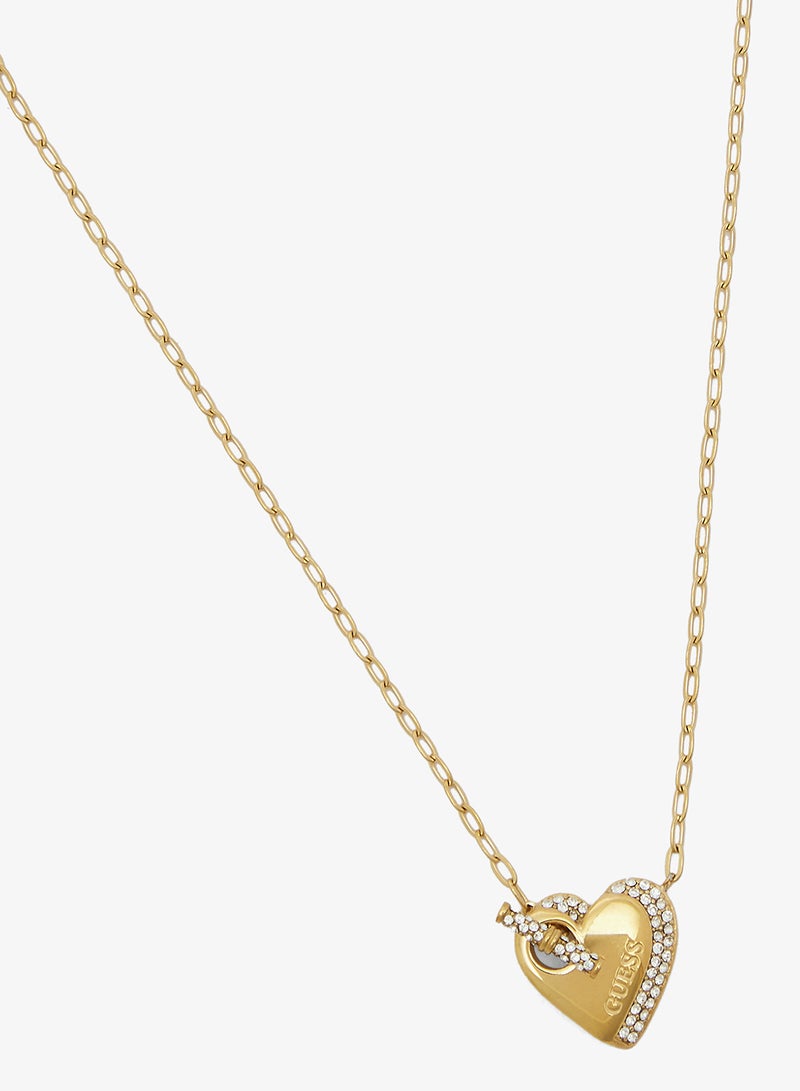 جس قلادة بسلسلة على شكل قلب بحرف - Image 2