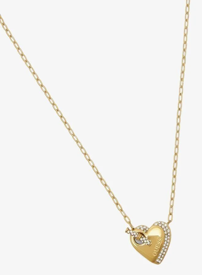 T-Bar Heart Chain Necklace