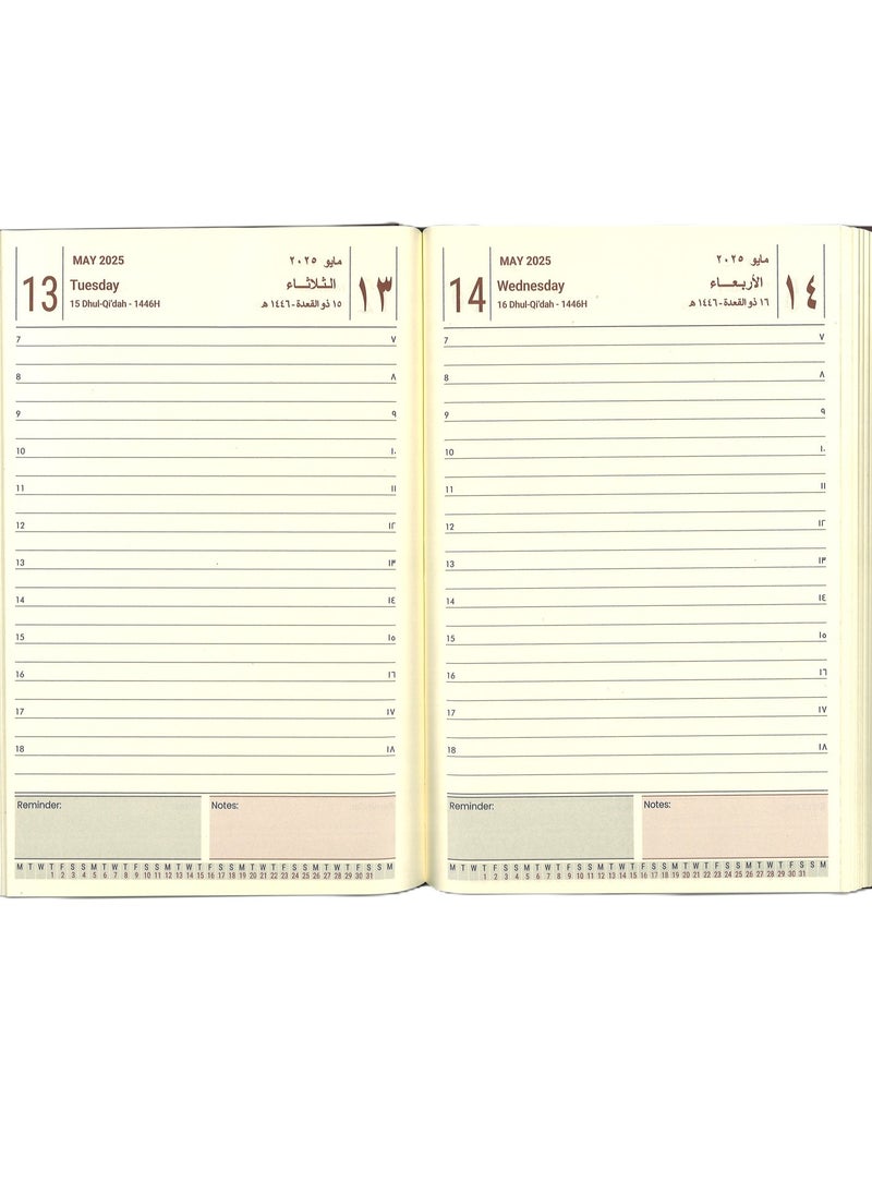 Psi 2025 Executive Diary With Red PU Cover A5 Size  - Image 2