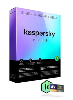 Kaspersky Kasperky Plus Internet Security for 5 Devices - 3 Private Password Vaults - 1 Year  - Image 1