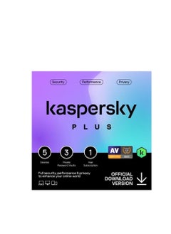 Kaspersky Kasperky Plus Internet Security for 5 Devices - 3 Private Password Vaults - 1 Year  - Image 2