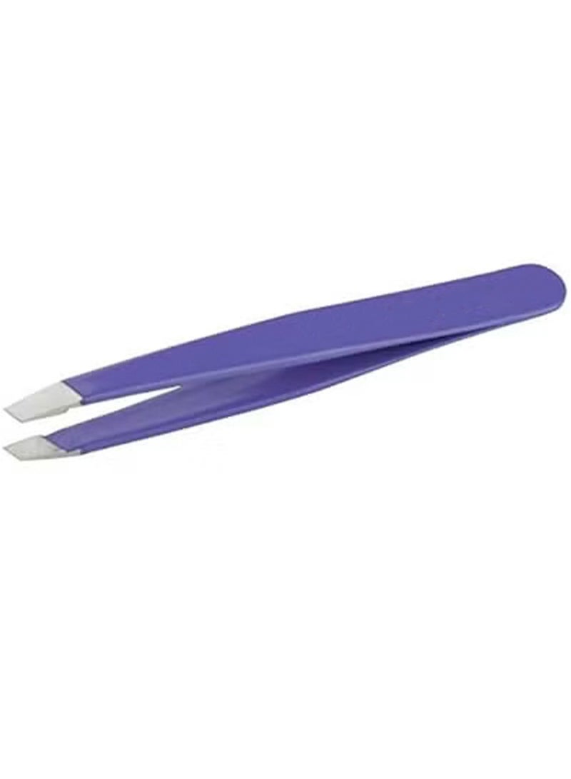 Mini Slant Travel Tweezers For Eyebrows, Travel Tweezers for Eyebrows, Facial Hair, Ingrown Hair (Blooming Lilac) - Image 1