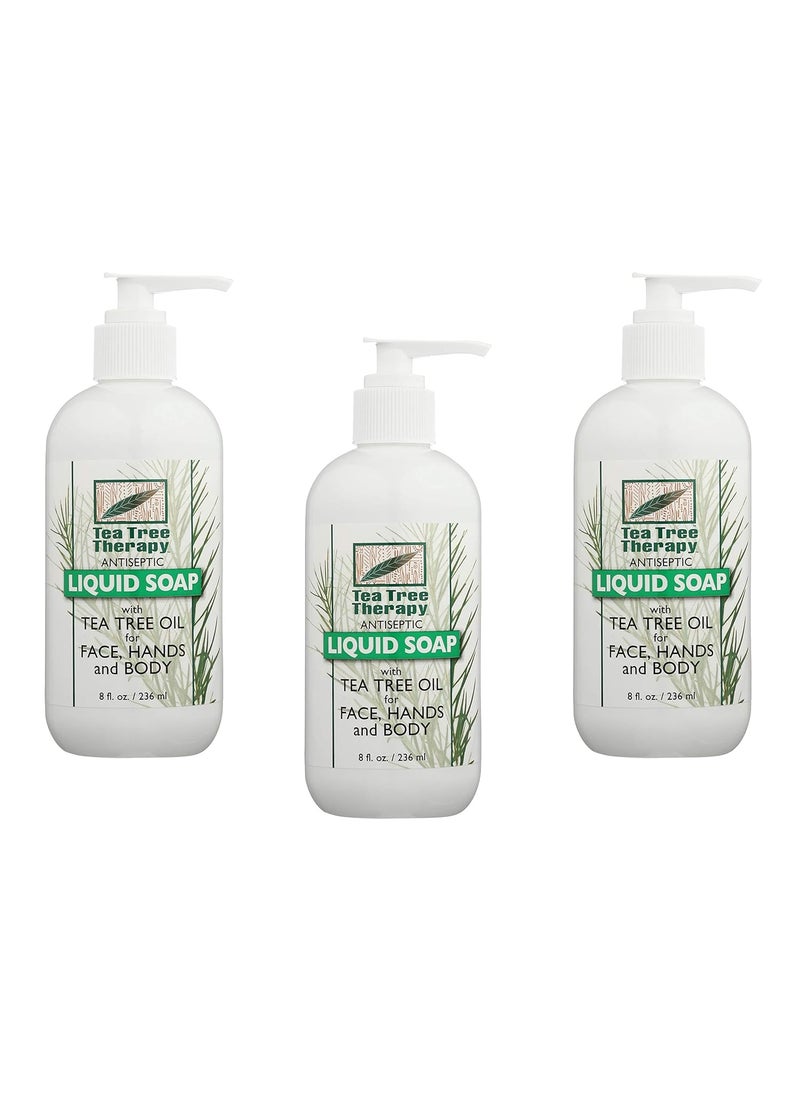 Tea Tree Therapy - Tea Tree Therapy Tea Tree Liquid Soap 8 oz 3Pack - Image 1