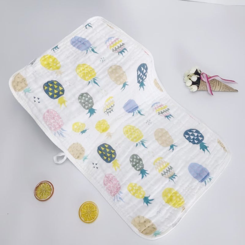 6-Layer Gauze Baby Bath Towel, Pure Cotton, Super Soft, Breathable, Lint-Free, Animal Print