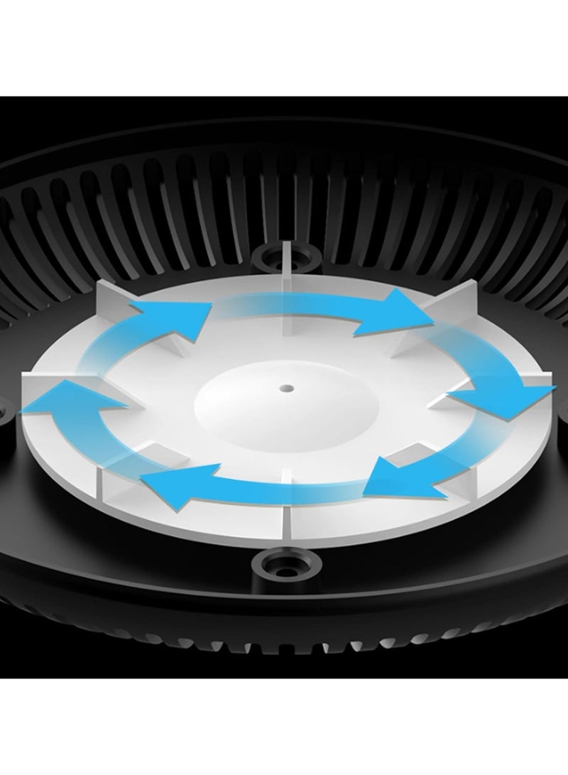 منفضة سجائر إلكترونية متعددة الوظائف 2 في 1 مع منقي هواء وفلتر للمكتب المنزلي الخارجي والديكور الداخلي - Image 3