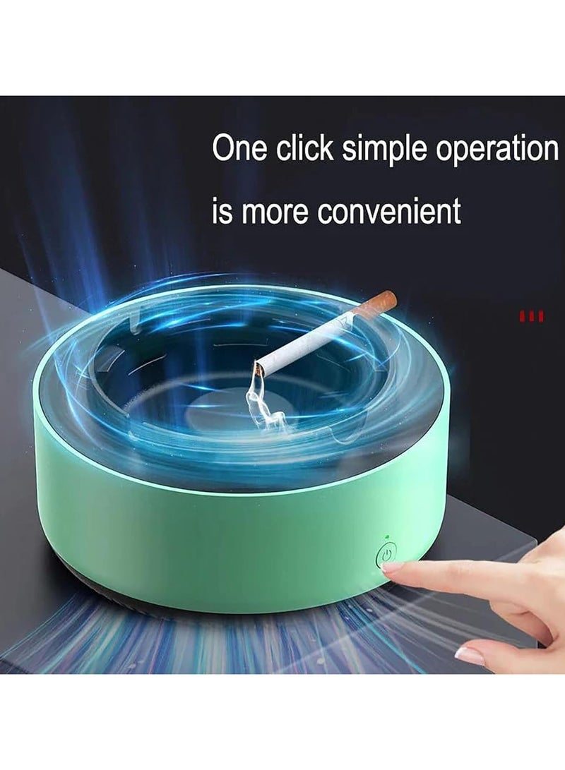 منفضة سجائر إلكترونية متعددة الوظائف 2 في 1 مع منقي هواء وفلتر للمكتب المنزلي الخارجي والديكور الداخلي - Image 4