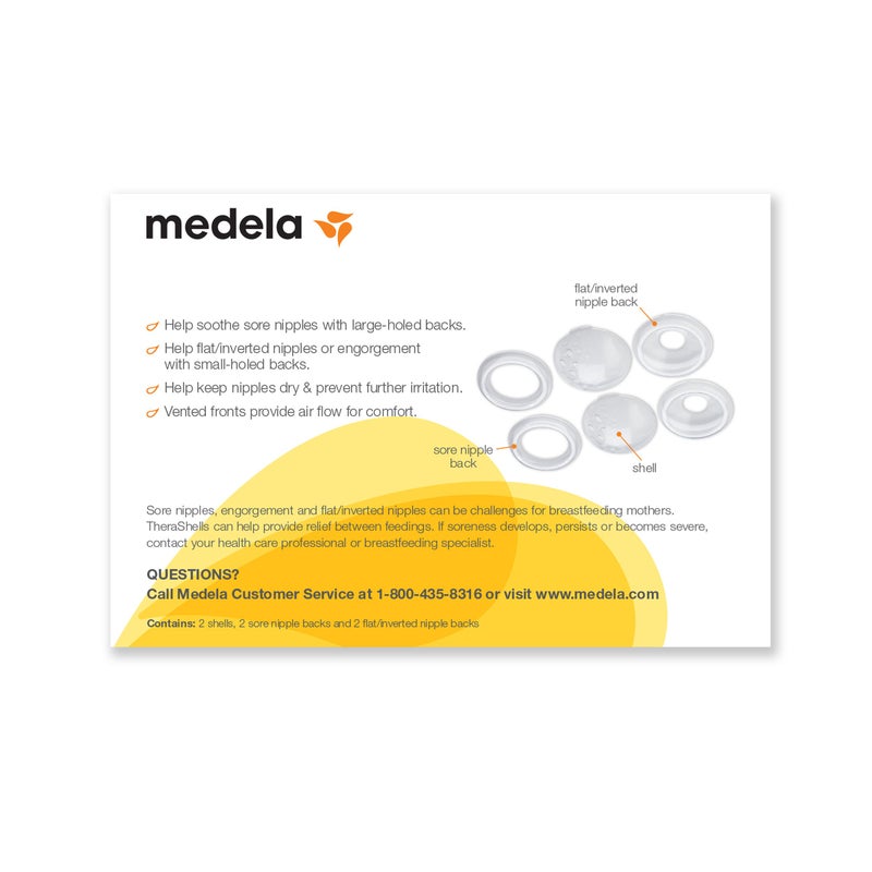 Medela TheraShells Breast Shells, Protect Sore, Flat, or Inverted Nipples While Pumping or Breastfeeding, Natural Appearance and Exceptional Comfort, Made Without BPA - Image 2