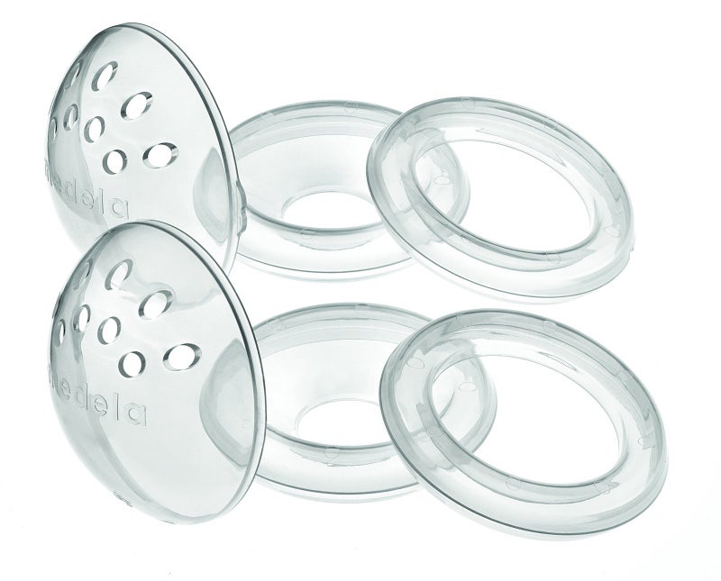 Medela TheraShells Breast Shells, Protect Sore, Flat, or Inverted Nipples While Pumping or Breastfeeding, Natural Appearance and Exceptional Comfort, Made Without BPA - Image 1