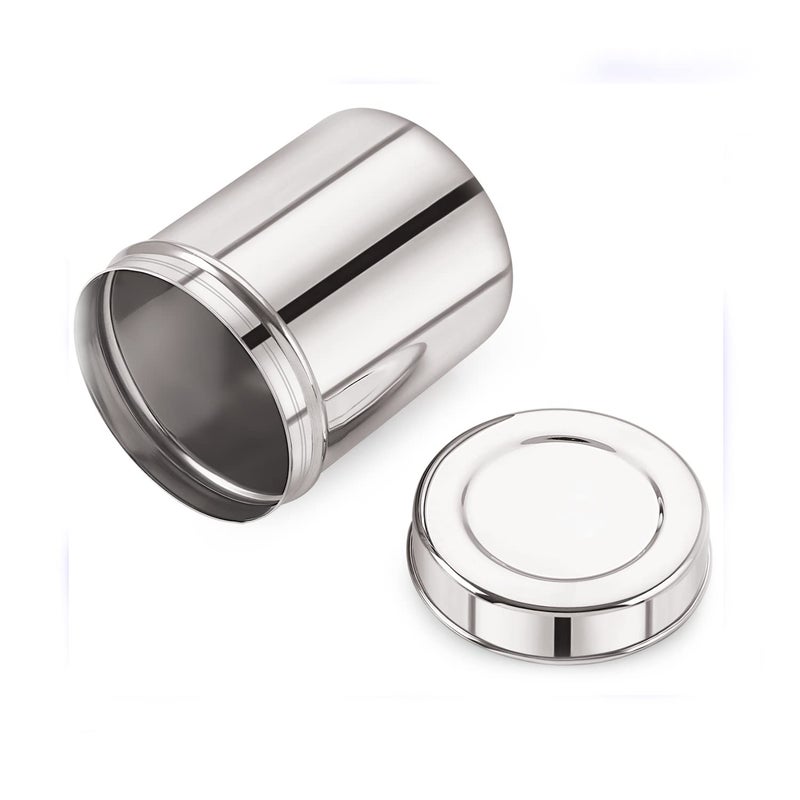 Neelam Home Puff neelam Stainless Steel Deep Dabba 750 ml 1 PieceSilver  - Image 4
