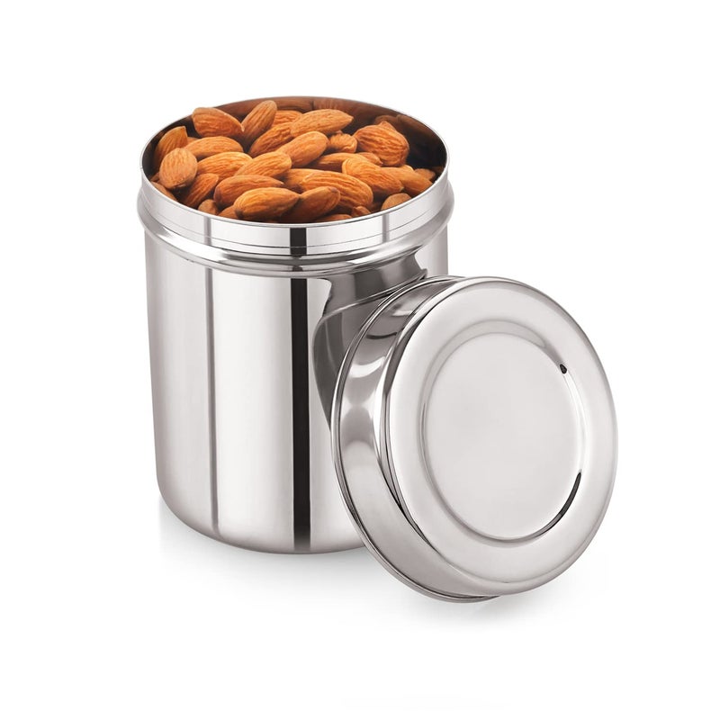Neelam Home Puff neelam Stainless Steel Deep Dabba 750 ml 1 PieceSilver  - Image 3