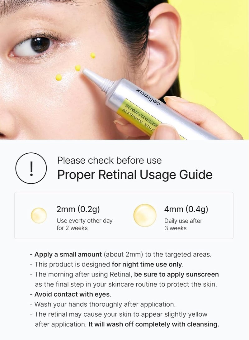 celimax The Vita A Retinal Shot Tightening Booster | with Liposomized Retinal, Matryxyl, Pore Minimizer, Wrinkles & Fine Lines, Firmer Skin, 15ml - Image 3