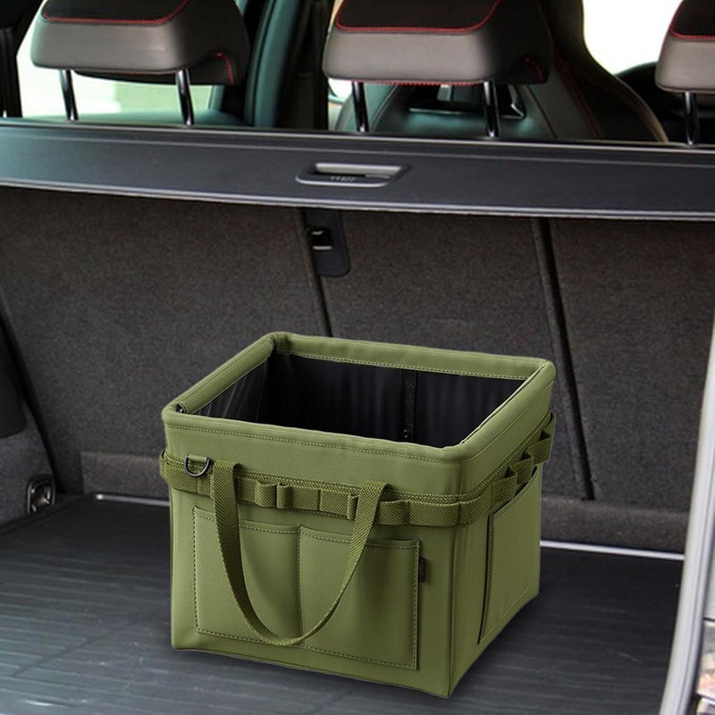 TERRIFI Car Trunk Organizer Foldable Storage Box with Non-Slip Bottom, Heavy-Duty Vehicle Cargo Organizer for Groceries, Camping, Road Trips, SUV Accessories, Outdoor Picnic & BBQ Gear - Image 5