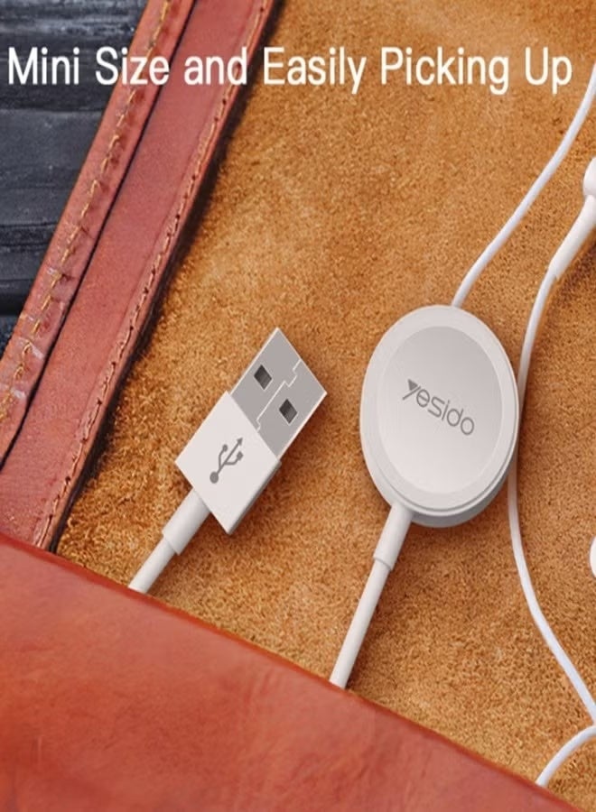 Yesido Yesido Model CA69 Magnetic Charging USB Cable for Apple Watch - White - Image 3