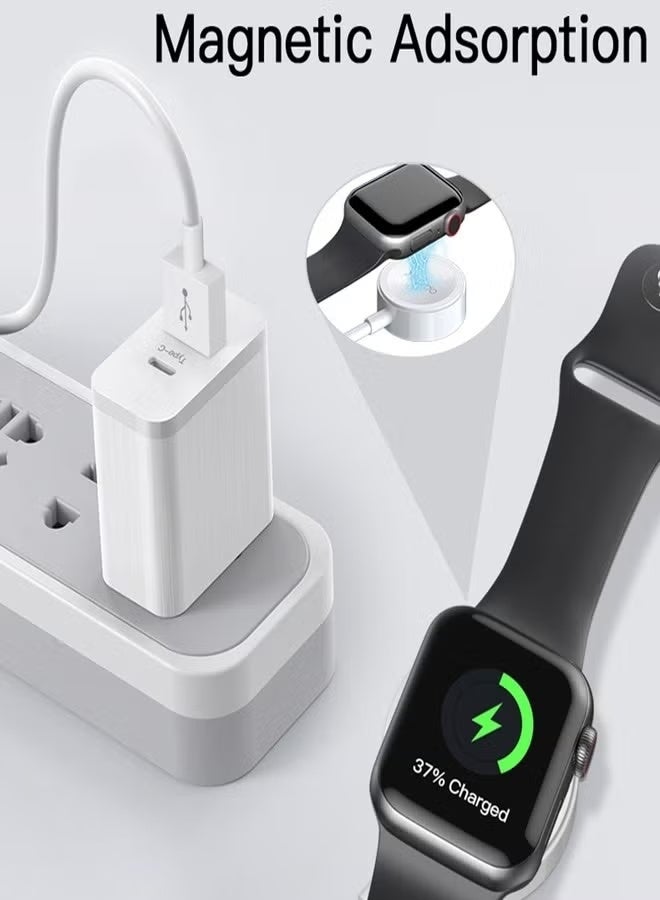 Yesido Yesido Model CA69 Magnetic Charging USB Cable for Apple Watch - White - Image 5