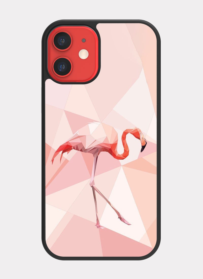 PXLAAT iPhone 12 Mini case cover Flamingo - Image 1