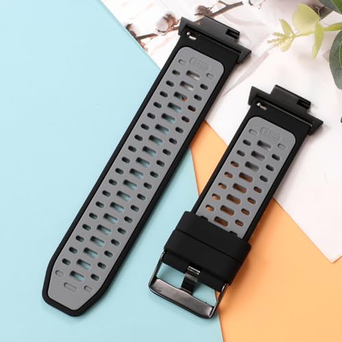 Shangshi Silicone Watch Band Strap For Casio G-SHOCK GXW-56 GX-56BB GX-56 (black grey) - Image 3