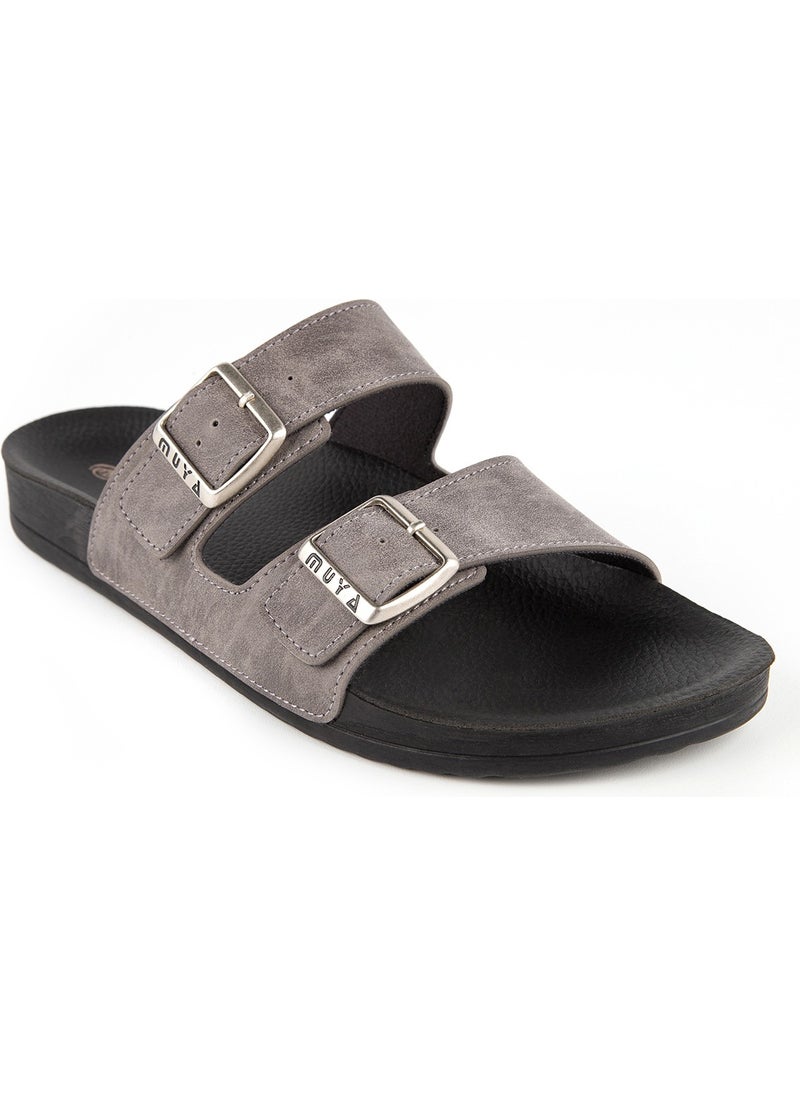 MUYA Orthopedix Nova Anatomical Four Seasons Double Buckled Men's Slippers 31410  - Image 1