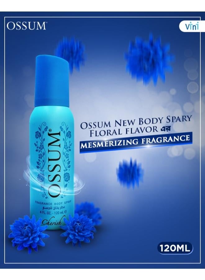 OSSUM Cherish Deodorant Perfume Spray 120ml - Image 2