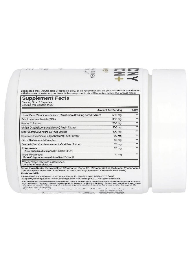 Codeage Codeage, Beyond Vitamins®, GLP-Harmony Companion+, 60 Vegetable Capsules  - Image 2