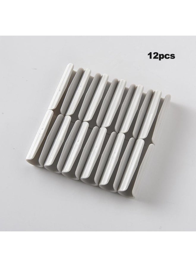 12pcs/set Bed Sheet Clips Bed Cover Holder Fastener Mattress Slip-Resistant Clamp Quilt Cover Grippers Holder Non-slip Gripper 