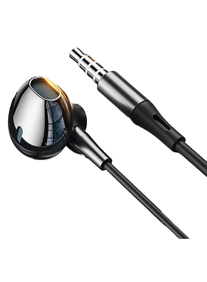 AROAQ Wired Earbuds, Hifi Bass Stereo Game Headphones, Lightweight Universal Hand Free Wired Headsets, Durable Portable Clear Sound Earphones With Built In Mic, (1pc, 3.5mm Black) - Image 1