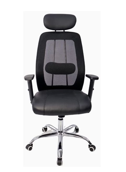 Karnak Executive Mesh Chair, Ergonomic Height Adjustable Swivel Desk Chair With Lumbar Support Breathable Backrest For Computer Workstation Home Office