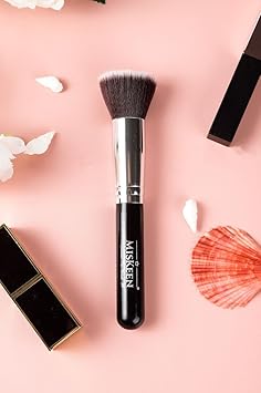 MISKEEN Kabuki Brush Flat Foundation Brush By MISKEEN Premium Quality Makeup Face Brush For Liquid Powder And Cream Perfect For Blending And Buffing Cosmetics Liquid Brush - Image 2