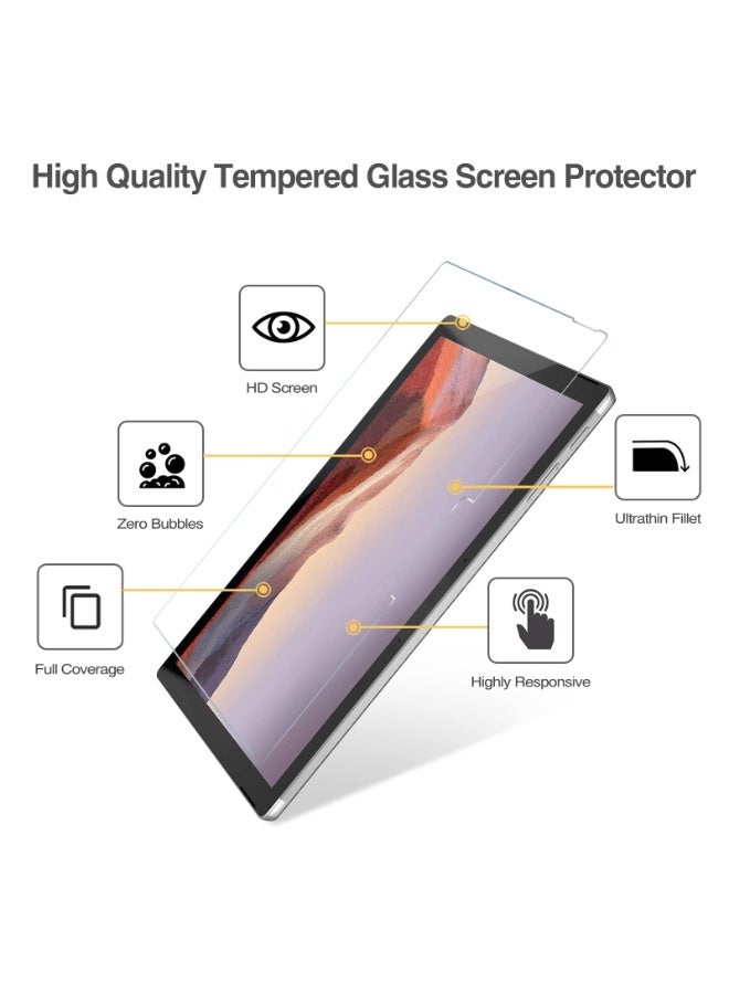 2 Pack Screen Protector Compatible with Microsoft 12.3" Surface Pro 7 Plus/Pro 7/Pro 6/Pro 5/Pro 4 Tempered Glass Screen Film Guard Screen Protector - Image 3