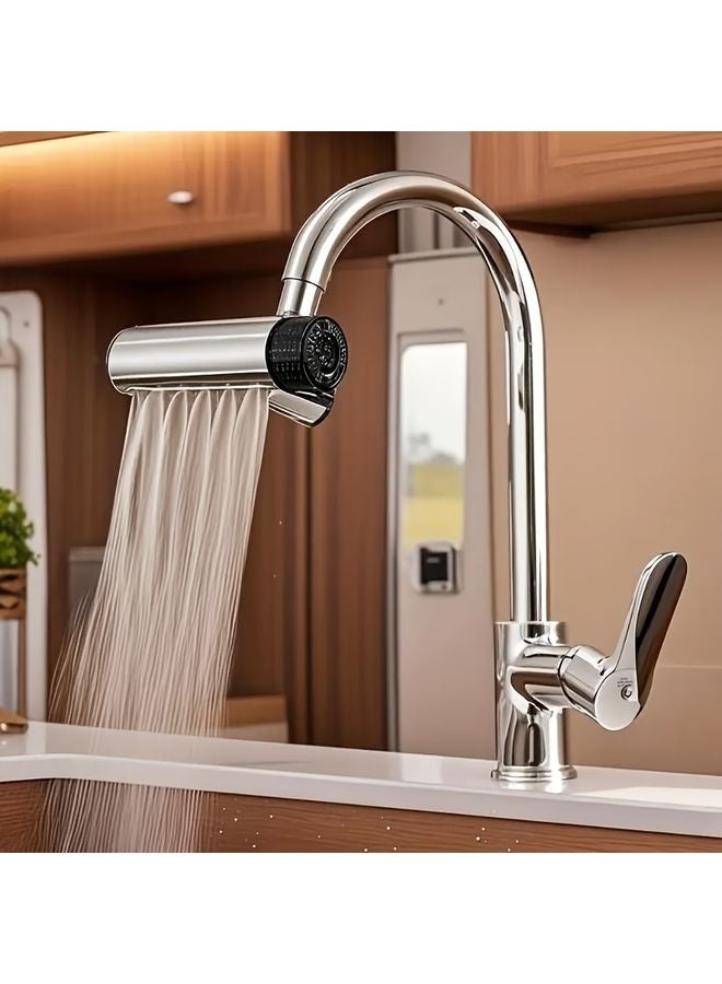 هومستر مطبخ ذو وضع رش 6-موزع مع 720° دوارة برذاذ مضاد، بناء المعادن والبلاستيك المتين، رأس الرذاذ للأحواض الحديثة، تدفق المياه متعدد الاستخدامات، إنهاء الكروم الأسلس، آلية الدوران، ملحقات فوسيت المطبخ، تدفق المياه متعدد الاستخدامات، إنهاء الكروم الأسلس، آلية الدوران - Image 1